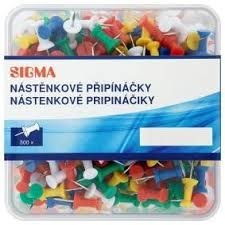 Připínáček Sigma 500 ks mix barev